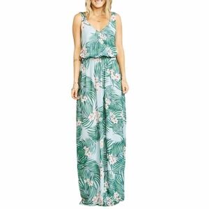 chinese dress ladies Rachel Maxi Dress, in Steel Blue Stretch, Size: Medium | Show Me Your Mumu